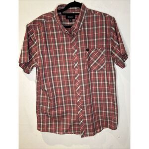 Brixton Shirt Mens XL‎ Blue Plaid Button Up  Casual